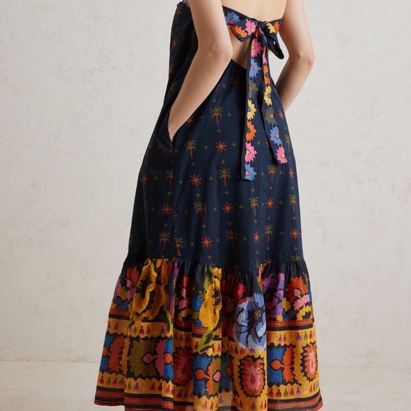 Anthropologie farm rio embroidered maxi dress - Picture 6 of 16
